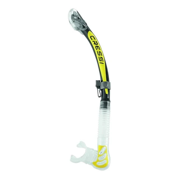 Cressi Alpha Ultra Dry Snorkel White Yellow Black 1 Cressi Alpha Ultra Dry Snorkel White Yellow Black