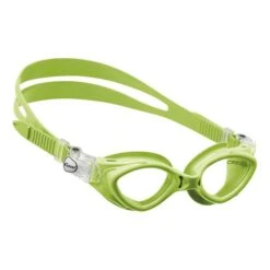 Cressi King Crab Swimming Goggles Green With Clear Lenses