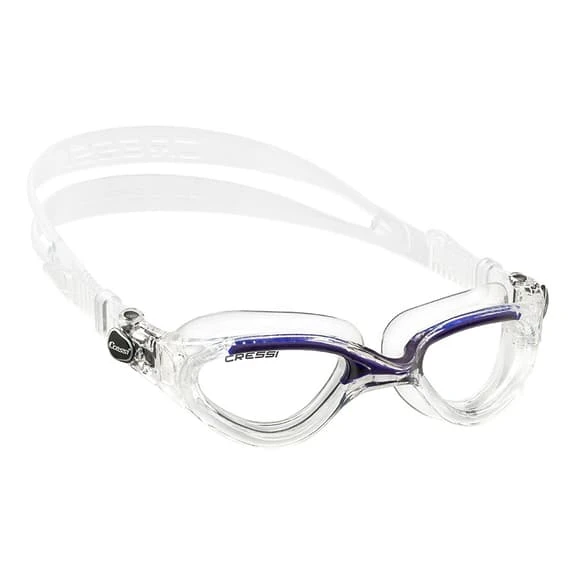 Cressi Flash Swimming Goggles Blue White With Clear Lenses 1 Cressi Flash Swimming Goggles Blue White With Clear Lenses