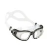 Cressi Galileo Glass Swimming Goggles White Black With Clear Lenses