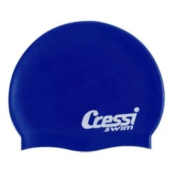 Cressi Silicone Swimming Cap Electric Blue
