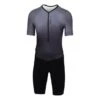 Finisseur Pro Gradient Short Sleeve Trisuit Charcoal Black