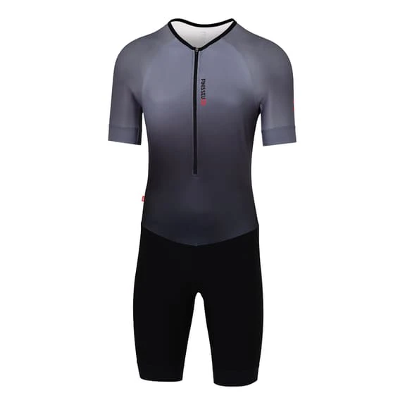 Finisseur Pro Gradient Short Sleeve Trisuit Charcoal Black 1 Finisseur Pro Gradient Short Sleeve Trisuit Charcoal Black