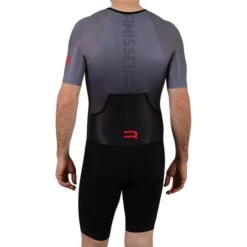 Finisseur Pro Gradient Short Sleeve Trisuit Charcoal Black 10 Finisseur Pro Gradient Short Sleeve Trisuit Charcoal Black -Flow Stroke Sales fns t301ss2001 03 104