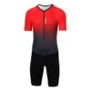 Finisseur Pro Gradient Short Sleeve Trisuit Black Red