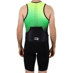 Finisseur Pro Gradient Sleeveless Trisuit Black Green Yellow -Flow Stroke Sales fns t301ss2002 01 104