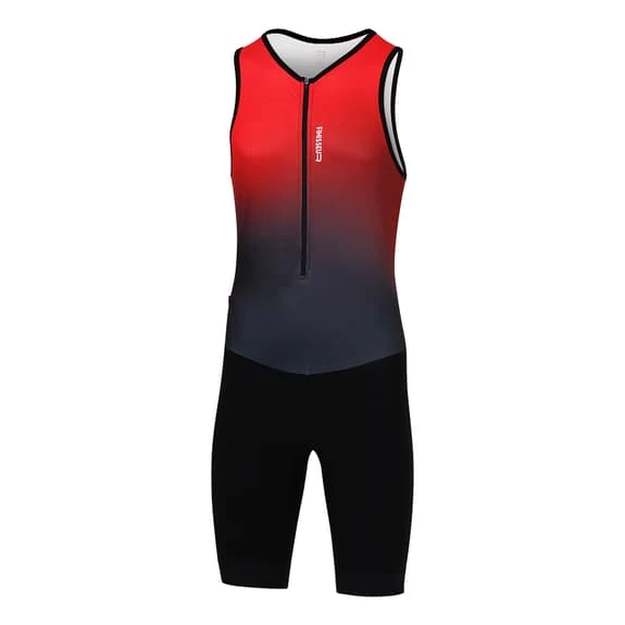 Finisseur Pro Gradient Sleeveless Trisuit Black Red 1 Finisseur Pro Gradient Sleeveless Trisuit Black Red