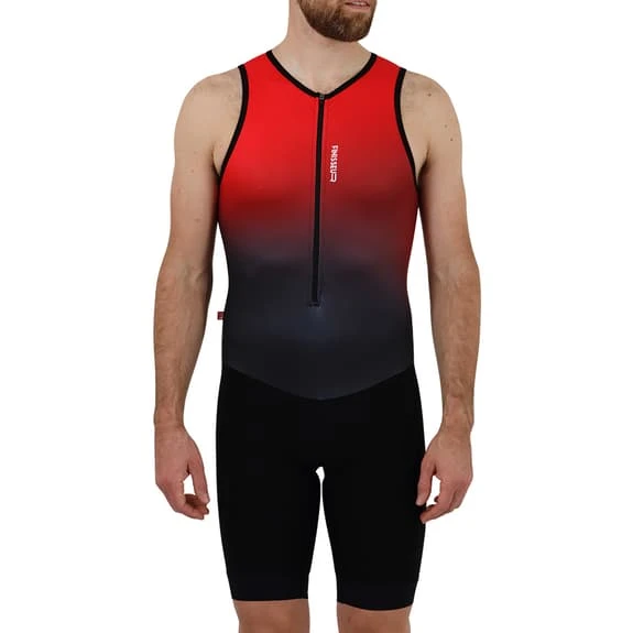 Finisseur Pro Gradient Sleeveless Trisuit Black Red 3 Finisseur Pro Gradient Sleeveless Trisuit Black Red - Image 3