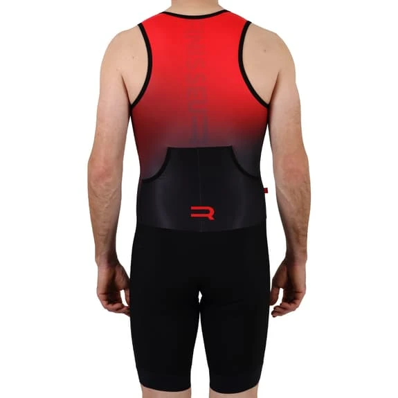 Finisseur Pro Gradient Sleeveless Trisuit Black Red 6 Finisseur Pro Gradient Sleeveless Trisuit Black Red - Image 6