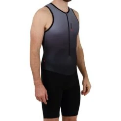 Finisseur Pro Gradient Sleeveless Trisuit Charcoal Black -Flow Stroke Sales fns t301ss2002 0 102