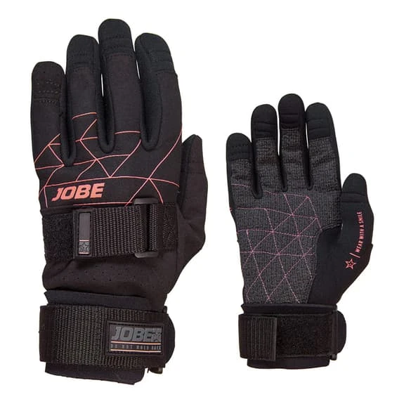Jobe Grip Gloves Black Pink Women 1 Jobe Grip Gloves Black Pink Women