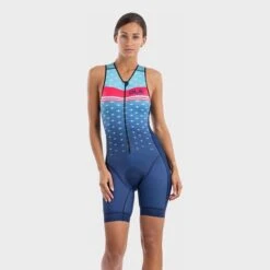 ALE Alé Stars Long Sleeveless Trisuit Blue Women 9 ALE Alé Stars Long Sleeveless Trisuit Blue Women -Flow Stroke Sales l21134461 1