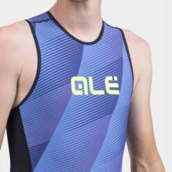 ALE Alé Square Sleeveless Trisuit Navy Blue 10 ALE Alé Square Sleeveless Trisuit Navy Blue -Flow Stroke Sales l22205402 5