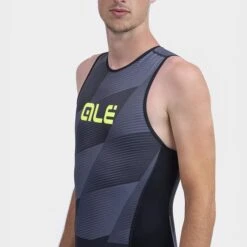 ALE Alé Square Sleeveless Trisuit Dark Grey -Flow Stroke Sales l22205403 5