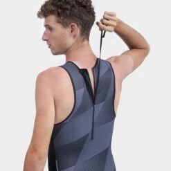 ALE Alé Square Sleeveless Trisuit Dark Grey -Flow Stroke Sales l22205403 7