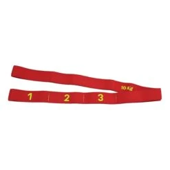 Double Elastic Band With Grips Leisis Intensity 10 Kg Red