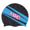 Mako Panther Silicone Swimming Cap Black Blue