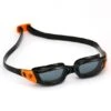 Michael Phelps Tiburon Swimming Goggles Black Orange With Clear Lenses Black Junior