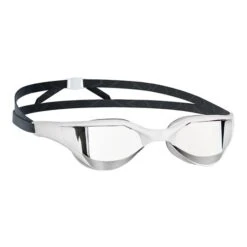 Mad Wave Razor Mirror Swimming Goggles With Mirror Lenses White Grey Black
