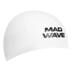 Mad Wave D-Cap Fina Approved Swim Cap White