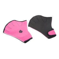 Mad Wave Swimming Gloves Pink Black