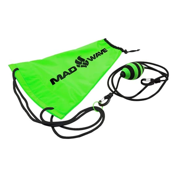 Mad Wave Drag Bag Green Black 1 Mad Wave Drag Bag Green Black