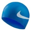 Nike Swim Big Swoosh Silicone Swimming Cap Blue