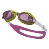 Nike Chrome Swimming Goggles Pink Yellow With Clear Lenses Lilac Kids