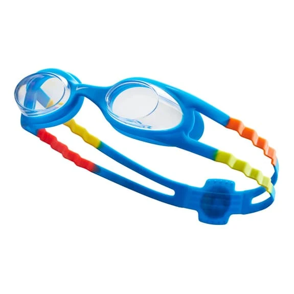 Nike Easy-Fit Swimming Goggles Blue Orange Yellow With Clear Lenses Blue Kids 1 Nike Easy-Fit Swimming Goggles Blue Orange Yellow With Clear Lenses Blue Kids