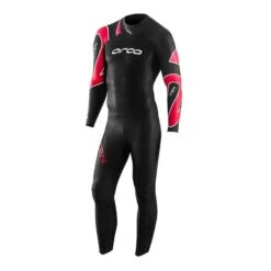 Orca TRN Thermo Neoprene Long Sleeve Wetsuit Black Red