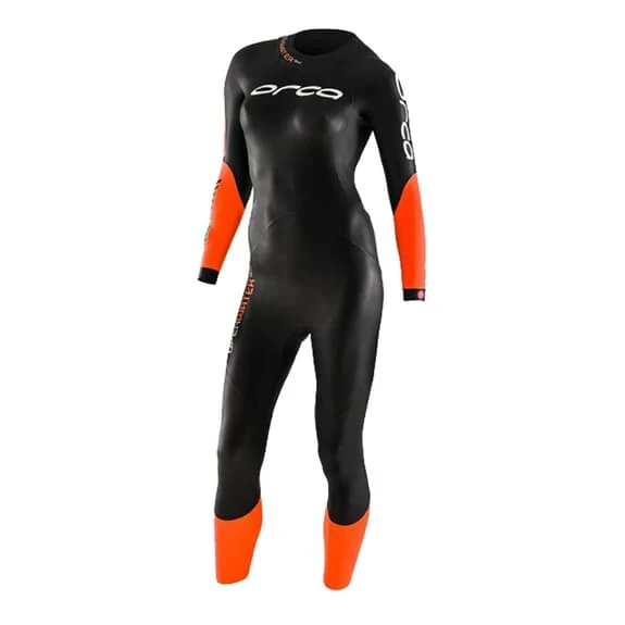 Orca Openwater SW Neoprene Wetsuit Black Orange Women 1 Orca Openwater SW Neoprene Wetsuit Black Orange Women