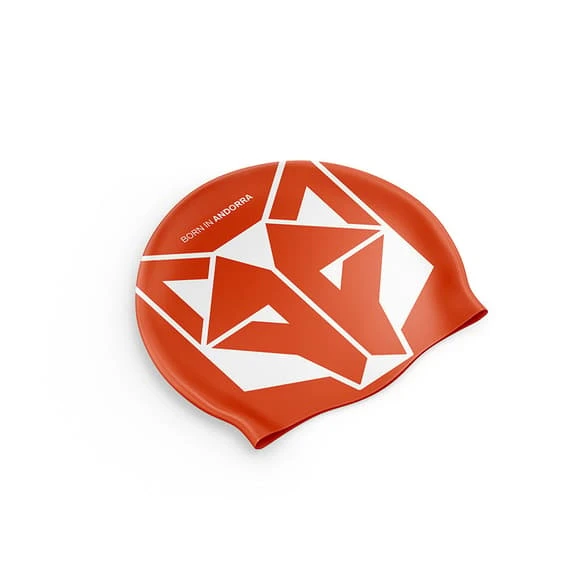 Otso Swimming Cap Orange White 1 Otso Swimming Cap Orange White