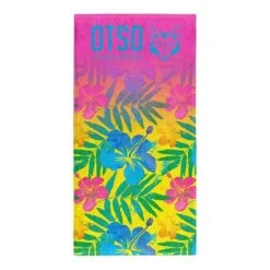 Otso Microfiber Floral Towel Pink Multicolour