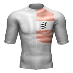 Compressport Triathlon Postural Short Sleeve T-Shirt White Orange