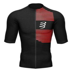 Compressport Triathlon Postural Short Sleeve T-shirt Black Red
