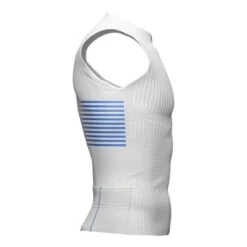 Compressport Triathlon Postural Sleeveless T-shirt White Blue -Flow Stroke Sales po am00125b 001 003