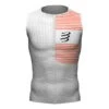 Compressport Triathlon Postural Sleeveless T-Shirt White Orange