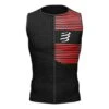 Compressport Triathlon Postural Sleeveless T-shirt Black Red