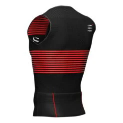 Compressport Triathlon Postural Sleeveless T-shirt Black Red -Flow Stroke Sales po am00125b 990 006