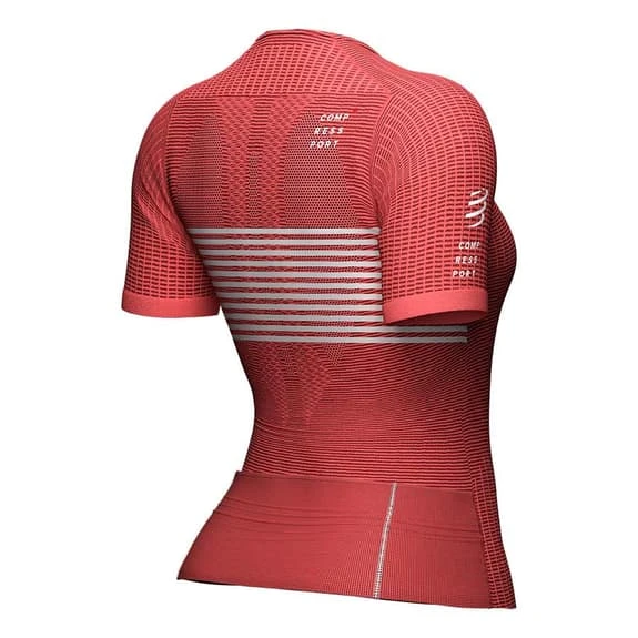 Compressport Triathlon Postural Short Sleeve T-Shirt Pink Women 4 Compressport Triathlon Postural Short Sleeve T-Shirt Pink Women - Image 4