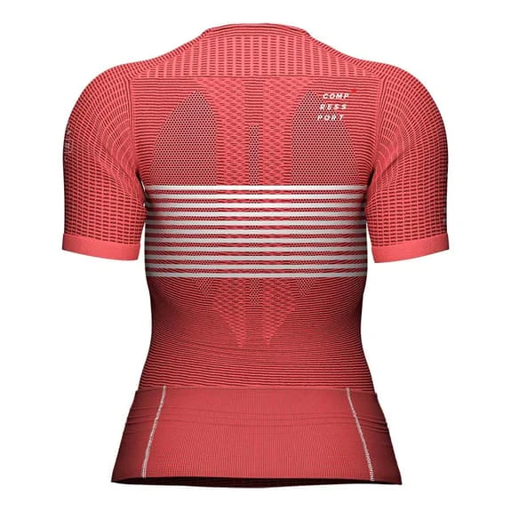 Compressport Triathlon Postural Short Sleeve T-Shirt Pink Women 5 Compressport Triathlon Postural Short Sleeve T-Shirt Pink Women - Image 5