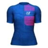 Compressport Triathlon Postural Short Sleeve T-Shirt Blue Women