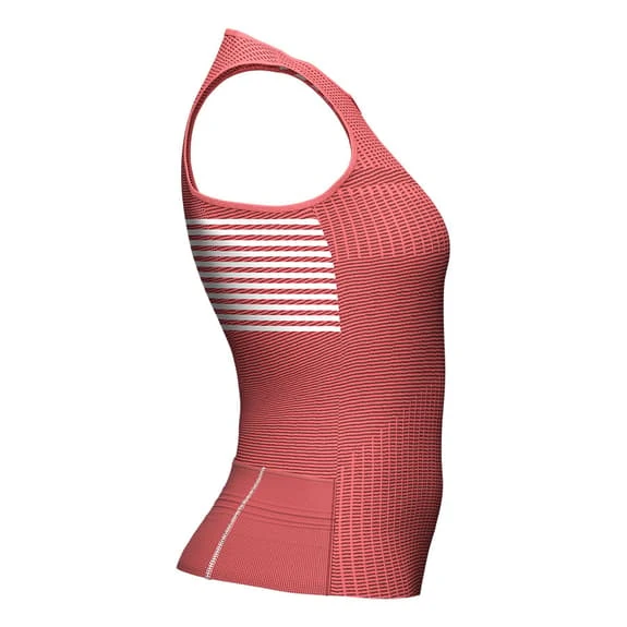 Compressport Triathlon Postural Sleeveless T-Shirt Pink Women 3 Compressport Triathlon Postural Sleeveless T-Shirt Pink Women - Image 3