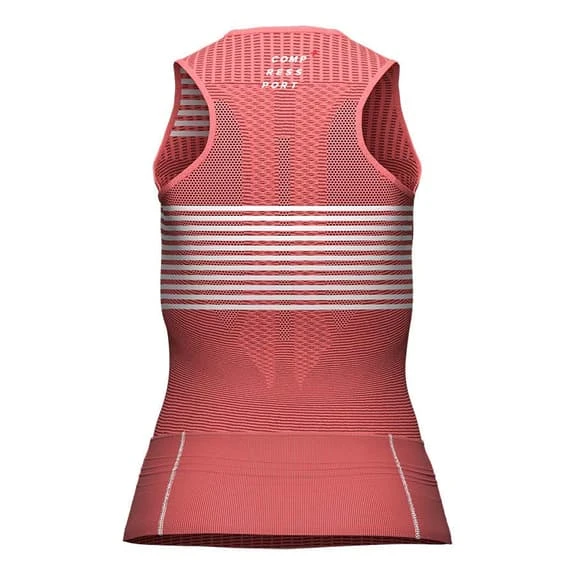 Compressport Triathlon Postural Sleeveless T-Shirt Pink Women 5 Compressport Triathlon Postural Sleeveless T-Shirt Pink Women - Image 5