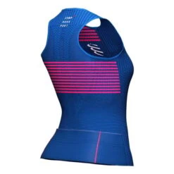 Compressport Triathlon Postural Sleeveless T-Shirt Blue Women -Flow Stroke Sales po aw00092b 512 004