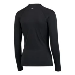 Puma Swim Rash Guard Long Sleeve Swim Shirt Black Women -Flow Stroke Sales pum 100000066 200 004