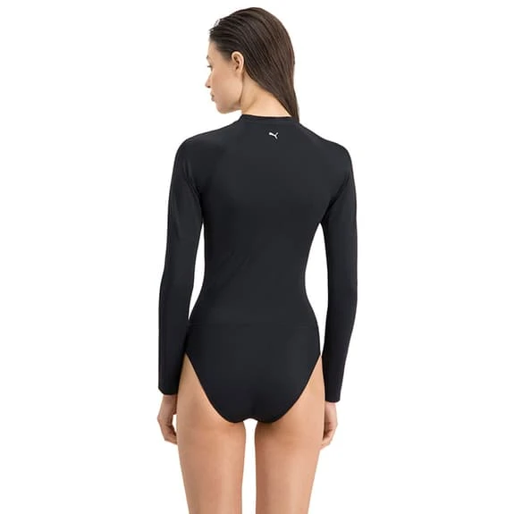 Puma Swim Surf Long Sleeve Swimming Costume Black Women 6 Puma Swim Surf Long Sleeve Swimming Costume Black Women - Image 6
