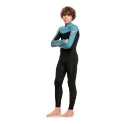Quiksilver 4/3mm Everyday Sessions Long Sleeve Wetsuit Blue Black Kids -Flow Stroke Sales qui eqbw103094 blm0 005
