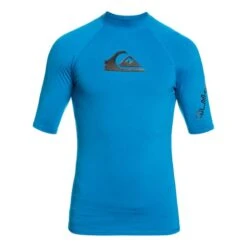 Quiksilver Surf All Time Short Sleeve T Shirt Blue Black