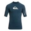 Quiksilver Surf All Time Short Sleeve T-Shirt Navy Blue White
